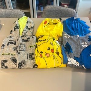 3 ONSIES, Cat&Jack, Pokémon, Sonic.
